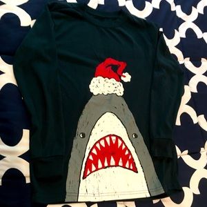Boys long sleeve Christmas Jaws shirt